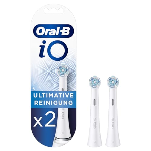 Oral-B iO Ultimative Reinigung Aufsteckbürsten für elektrische Zahnbürste, 2 Stück, ultimative Zahnreinigung mit iO Technologie, Zahnbürstenaufsatz für Oral-B Zahnbürsten