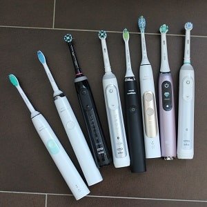 Elektrische Zahnbürste mit Drucksensor und Andruckkontrolle