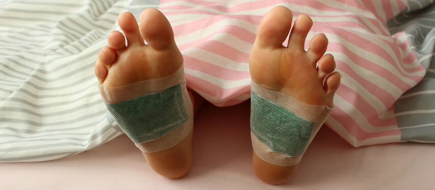Detox Fußpflaster zur Entgiftung - Anwendung